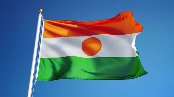 Bandiera Niger, isolata con percorso di ritaglio trasparenza canale alfa — Foto Stock