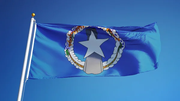 Bandera Islas Marianas del Norte, aislada con ruta de recorte alfa canal transparencia —  Fotos de Stock