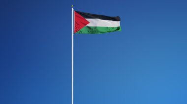 Palestine bayrak, yol alfa kanalı saydamlık kırpma ile izole