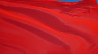 Kırmızı bayrak, yol alfa kanalı saydamlık kırpma ile izole