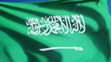 Suudi Arabistan bayrağı, yol alfa kanalı saydamlık kırpma ile izole