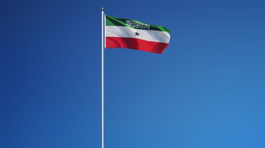 Somaliland bayrak, yol alfa kanalı saydamlık kırpma ile izole