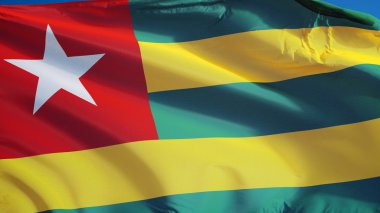 Togo bayrak, yol alfa kanalı saydamlık kırpma ile izole