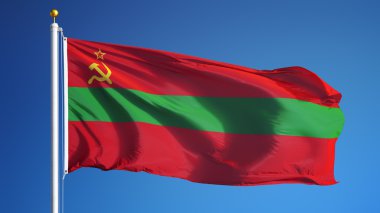 Transnistria flag, isolated with clipping path alpha channel transparency clipart