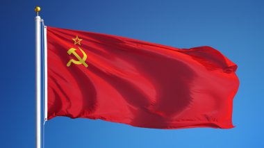 Kırpma yolu ile izole Sovyet Sosyalist Cumhuriyetler Birliği bayrağı