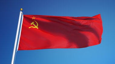Kırpma yolu ile izole Sovyet Sosyalist Cumhuriyetler Birliği bayrağı