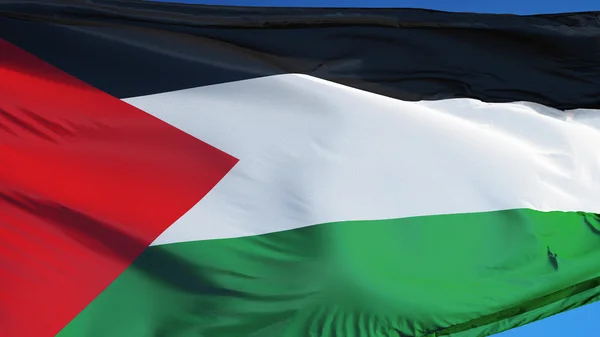 Bandera Palestina, aislada con ruta de recorte transparencia canal alfa — Foto de Stock