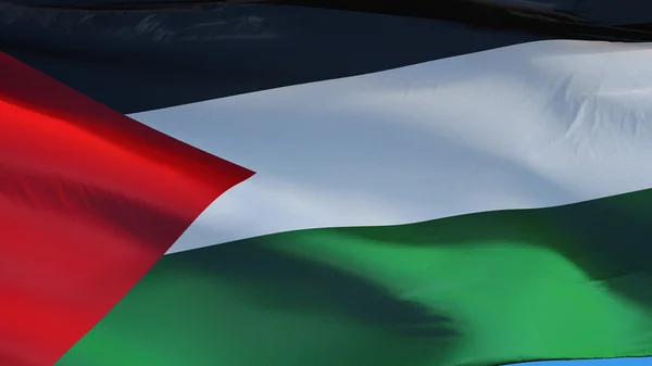 Bandera Palestina, aislada con ruta de recorte transparencia canal alfa — Foto de Stock