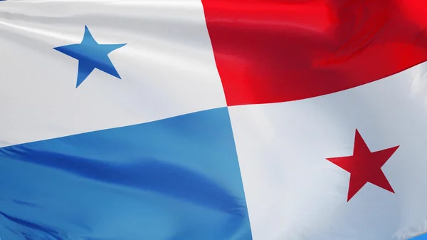 Bandera de Panamá, aislada con ruta de recorte alfa canal de transparencia — Foto de Stock