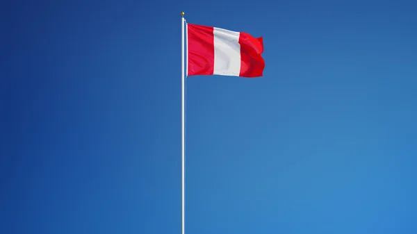 Peru flag, isolated with clipping path alpha channel transparency — Stock Photo, Image