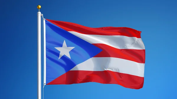 Puerto Rico flag, isolated with clipping path alpha channel transparency — Stock Photo, Image