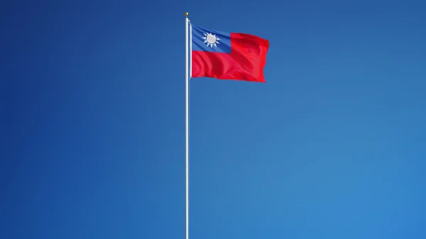 Republic of China flag, isolated with clipping path alpha channel transparency — Stock Photo, Image