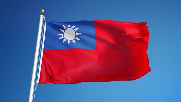 Republic of China flag, isolated with clipping path alpha channel transparency — Stock Photo, Image