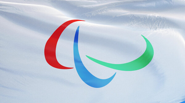 Флаг Паралимпийских игр Рио-2016, с каналом альфа
