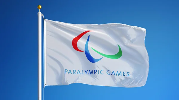 Paralympics i Rio 2016 flagga, med clipping path alfakanal — Stockfoto