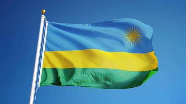 Прапор Руанди, ізольовані з відсікання шлях альфа-каналом прозорості — стокове фото