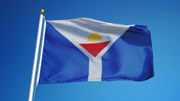 Bandera Saint Martin, aislada con ruta de recorte transparencia canal alfa —  Fotos de Stock