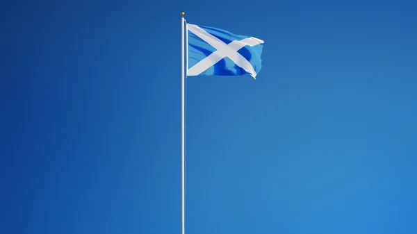 Bandera de Escocia, aislada con transparencia del canal alfa de la ruta de recorte — Foto de Stock