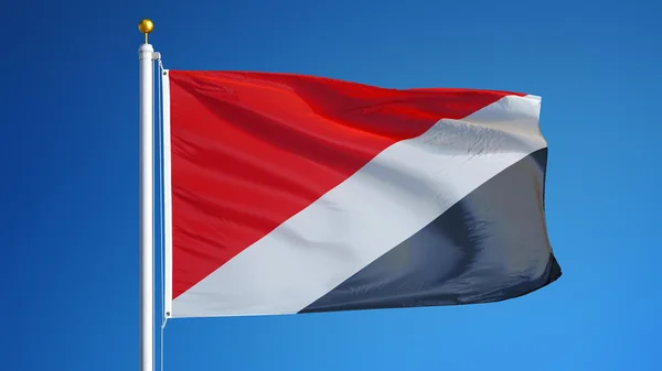 Vlag van Zeeland, geïsoleerd met knippen pad alfakanaal transparantie — Stockfoto