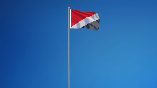 Bandera de Sealand, aislada con transparencia de canal alfa de ruta de recorte — Foto de Stock