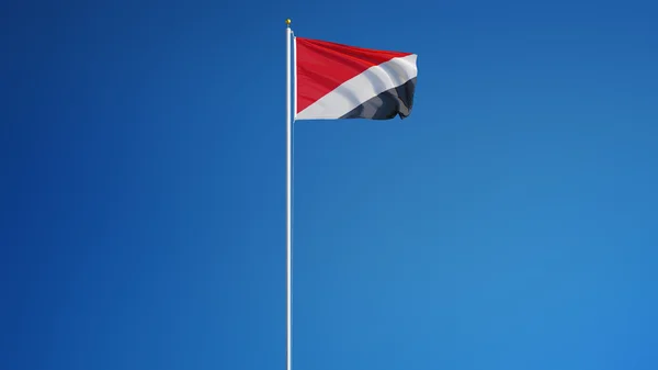 Flaga Sealand, na białym tle z clipping path kanał alfa przezroczystości — Zdjęcie stockowe