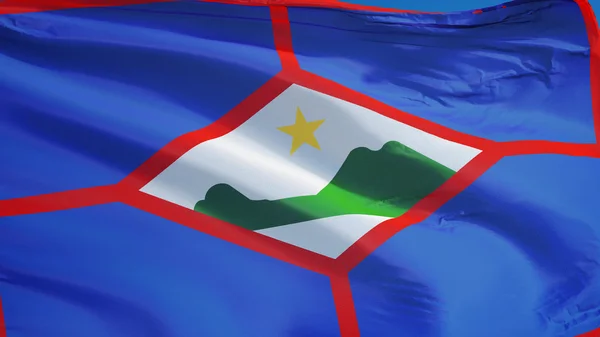Sint Eustatius flagga, isolerad med urklippsbana alfakanal genomskinlighet — Stockfoto