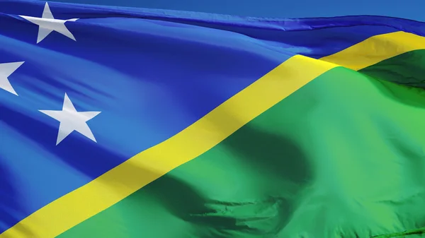 Solomon Islands flag, isolated with clipping path alpha channel transparency — Stock Photo, Image