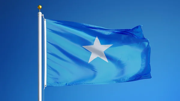 Somalia flag, isolated with clipping path alpha channel transparency — Stock Photo, Image