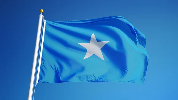 Somali bayrağı, yol alfa kanalı saydamlık kırpma ile izole