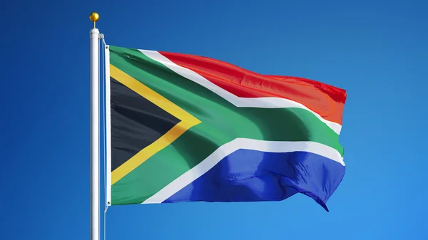 South Africa flag, isolated with clipping path alpha channel transparency — Stock Photo, Image