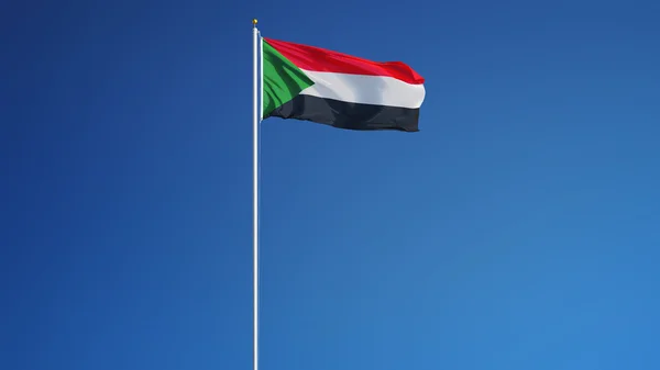 Sudan bayrağı, yol alfa kanalı saydamlık kırpma ile izole