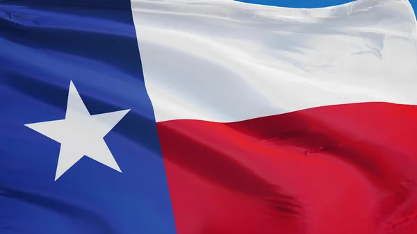 Texas zászló, elszigetelt és nyírás kerti ösvény alfa-csatornát az átláthatóság — Stock Fotó