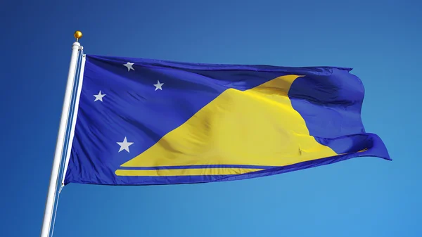 Bandeira Tokelau, isolada com transparência de canal alfa de caminho de recorte — Fotografia de Stock