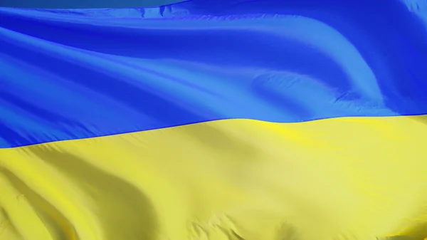 Bandeira da Ucrânia, isolada com transparência de canal alfa de caminho de recorte — Fotografia de Stock