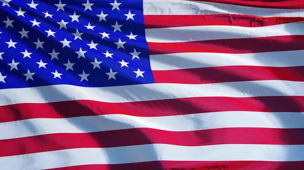 Flaga USA na białym tle z clipping path kanał alfa przezroczystości — Zdjęcie stockowe
