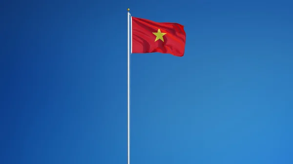 Drapeau du Vietnam, isolé avec chemin de coupure alpha canal transparence — Photo