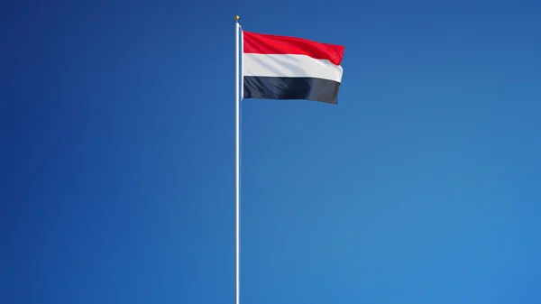 Vlag van Jemen, geïsoleerd met knippen pad alfakanaal transparantie — Stockfoto