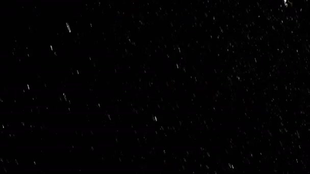 Falling raindrops footage animation in slow motion seamlessly looped — Stock Video