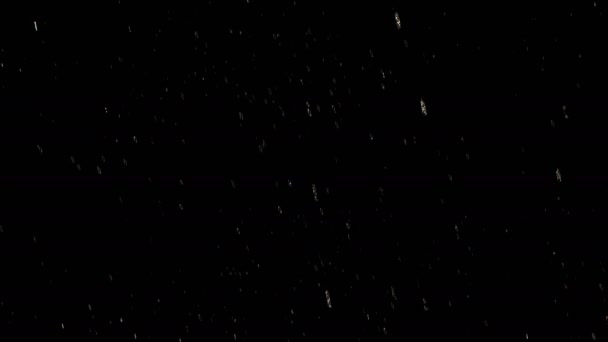 Falling raindrops footage animation in slow motion with start and end — Stock Video