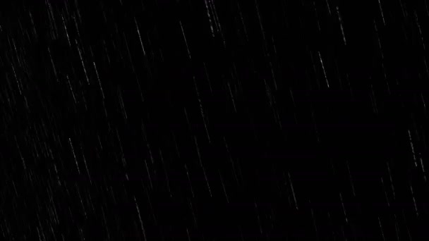 Spadające krople deszczu nagrania animacji w czasie rzeczywistym z początku i końca — Wideo stockowe