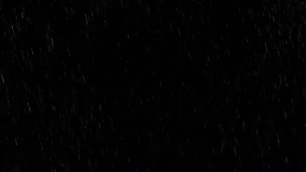 Baisse des gouttes de pluie animation en temps réel avec début et fin 