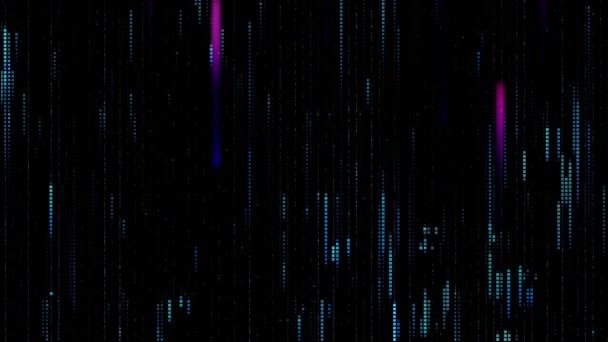 Pixel field of particular dots and vertical lines looped — Stock Video