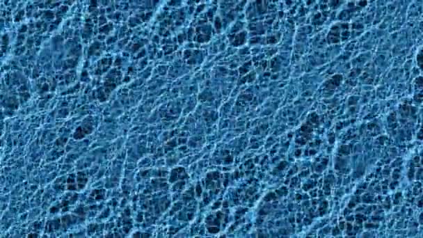 Causes réalistes bleues sous l'eau, prises au ralenti, boucle transparente — Video