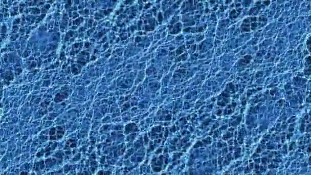 Causes réalistes bleues sous l'eau, prises au ralenti, boucle transparente — Video