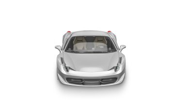Super sport car on white background clipart