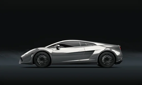 Süper spor araba koyu arka plan üzerinde