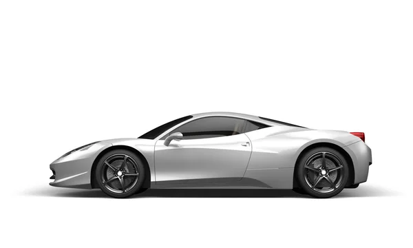 Super sport auto op witte achtergrond — Stockfoto