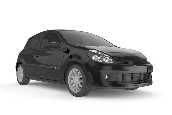 Petite maquette de voiture sur fond blanc, illustration 3D — Photo