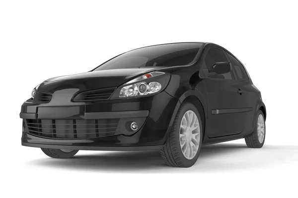 Petite maquette de voiture sur fond blanc, illustration 3D — Photo