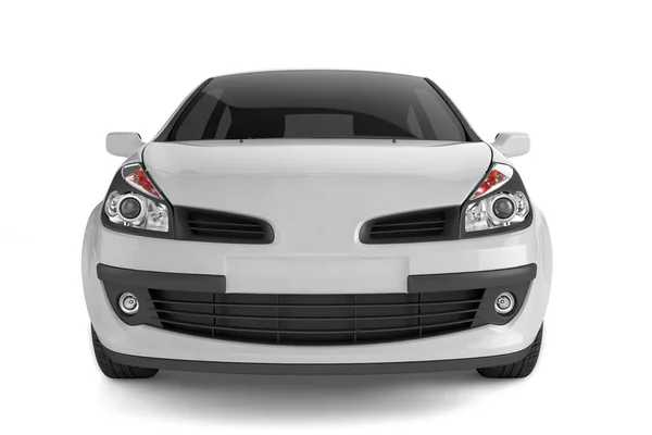 Pequeno carro simular no fundo branco, ilustração 3D — Fotografia de Stock